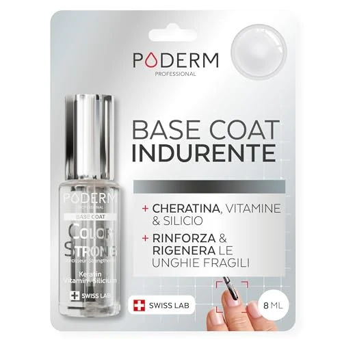 Zeitlich begrenztes Angebot: PODERM Nagelhärter Lack - Base Coat | Repariert und Stärkt durch Semipermanenten Nagellack Geschädigte und Geschwächte Nägel | Biotin und Keratin | Entwickelt von einem Podologen in der Schweiz von 16.90 € auf 13.99 € (17% Rab