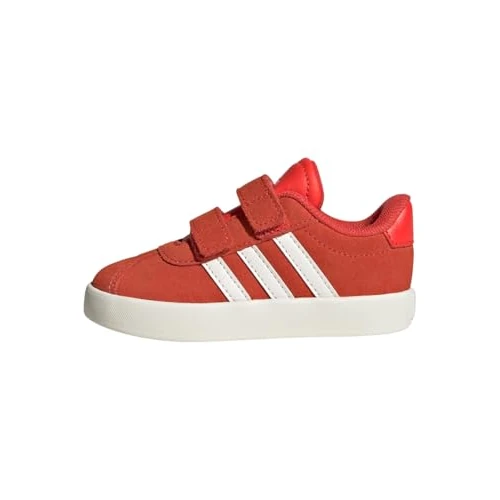 Adidas Unisex Baby VL Court Shoes, Bright Red/Core White/Off White, 22 EU