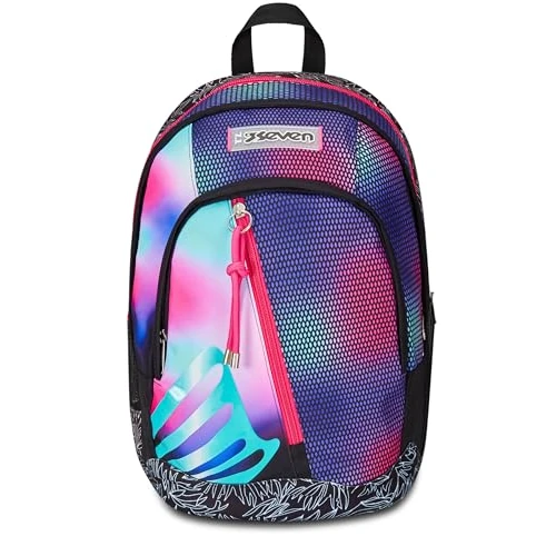 Limited-time offer: Seven Dual School Backpack, Pink and Purple, Shadefull Girl, Double Compartment Backpack with PC or Tablet Pocket, Bottle Holder and Organizer, School Backpack for Middle and High Schools, Girls, from 30.73 GBP to 30.73 GBP (save 0%)