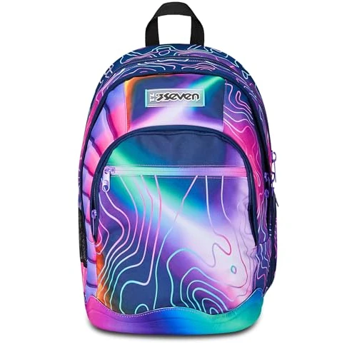 Offerta a tempo: Seven Zaino Scuola Dual, Rosa, Mapset Girl, Zaino Doppio Scomparto Con Tasca Porta PC o Tablet, Tasca Porta Borraccia e Organizer, Zaino Scuole Medie e Superiori, Bambina Ragazza — 40% da 87,90 € a 53,00 €