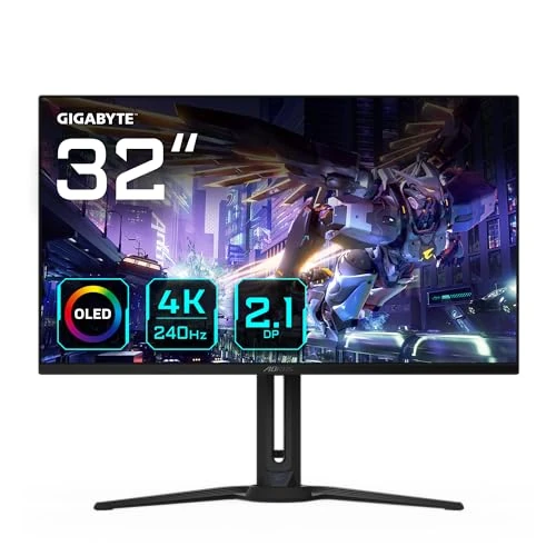 Offerta a tempo: Gigabyte Monitor da gioco OLED AORUS FO32U2P da 32” - 3840 x 2160 (UHD), 240Hz, 0,03ms, 250 cd/m², KVM, FreeSync Premium Pro, DisplayHDR True Black 400, DisplayPort 2.1 - 22% da 777.07 € a 604.99 €