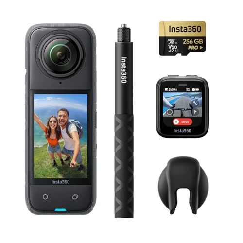 Offerta a tempo: Insta360 X4 Pack GPS - Action Cam 360° 8K Impermeabile, Video Grandangolari in 4K, Selfie Stick Invisibile. Protezioni Lenti Rimovibili, Autonomia Batteria 135 min, Editing IA, Stabilizzazione - 35% da 722.00 € a 469.00 €
