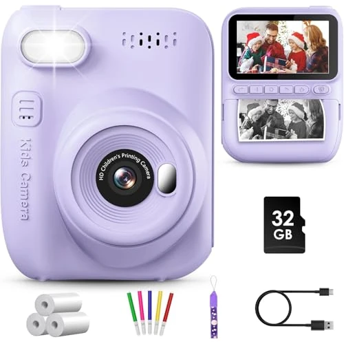 Oferta limitada: GREENKINDER Camara Fotos Infantil Instantanea,3,0 Pulgadas 14MP Camara Fotos Infantil con Tarjeta de 32 GB y Papel de Impresión,HD 1080P Cámara Instantánea,Regalo de Cumpleaños para Niños 3 a 12 Años de 49.98 € a 34.28 € (ahorro 31%)