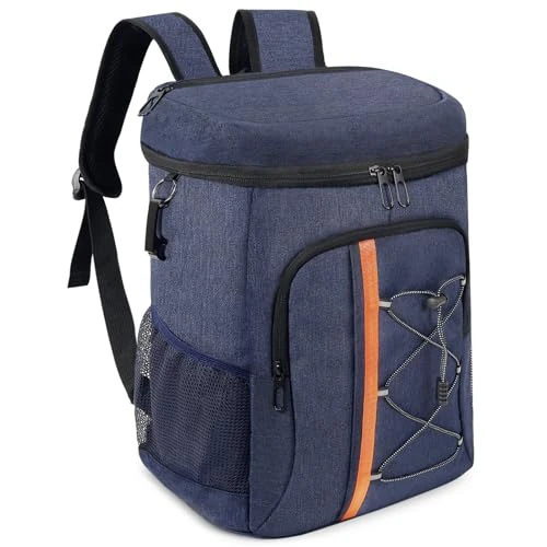 Kühltasche 28 Liter, Kühlrucksack, Großer Kühlrucksack Groß, Kühltasche Faltbar Geeignet für Reisen, Strand, Picknick, Outdoor