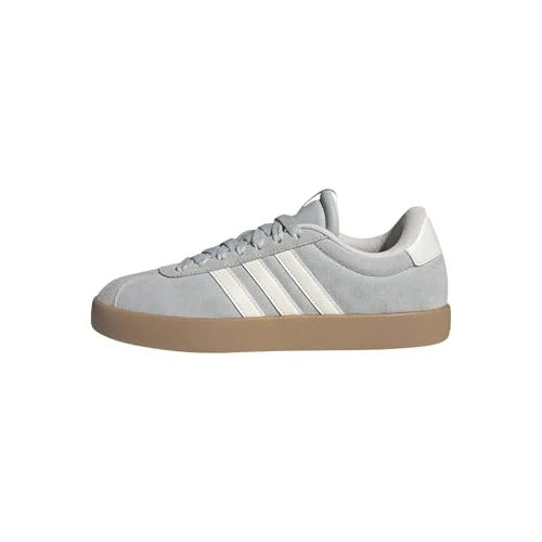adidas Femme VL Court 3.0 Shoes, Wonder Silver/Off White/Gum, 38 2/3 EU