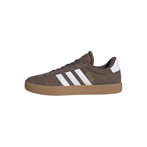 adidas Hombre VL Court 3.0 Shoes, Earth Strata/Cloud White/Gold Metallic, 42 2/3 EU