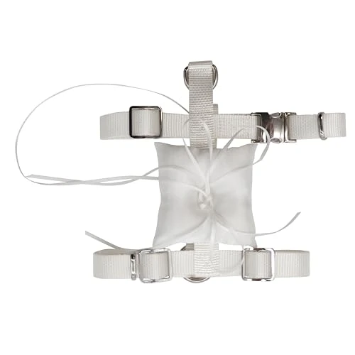 Offerta a tempo: Croci Ceremony - Pettorina per cani porta fedi, Pettorina ad H con Cuscino Porta Fedi, Per Matrimoni, Regolabile, XS/ 22-35 cm - 0.00% da 25.74 € a 25.74 €