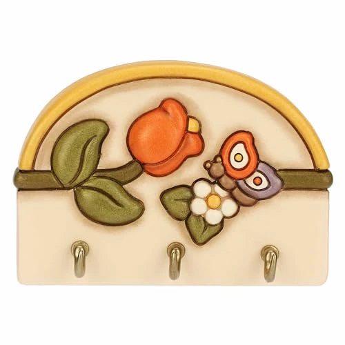 THUN Country Ceramic Key Holder with 3 Hooks