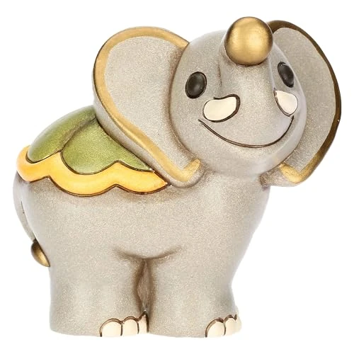 Offerta a tempo: THUN, Elefante Elly in Ceramica Decorata a Mano, Versione Media, Idea Regalo, 11.5 x 7.8 x 12 cm h — 31% da 39,90 € a 27,49 €