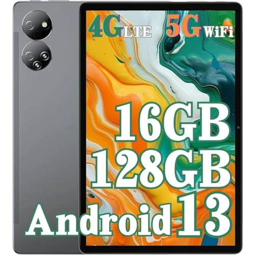 10,1 inch Android tablet 16 GB + 128 GB, Octa-Core, 1TB TF Extend, 2,5 GHz, Dual SIM-kaart, 8 MP + 13 MP camera, 4G LTE, WiFi, Type-C