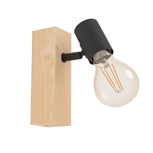 Offerta a tempo: EGLO Lampada da parete Townshend 3, plafoniera vintage a uno punto - 0.00% da 19.99 € a 19.99 €