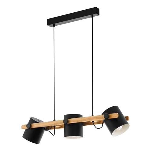 Offerta a tempo: Eglo lampada a sospensione Hornwood, plafoniera vintage a 3 punti luce dal - 38% da 129.00 € a 79.99 €