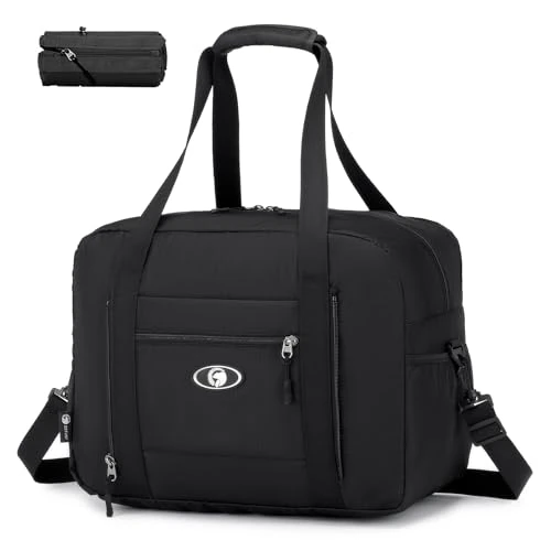 SPAHER Bolsa Viaje 40x30x20 Wizzair Vueling Plegable Equipaje de Mano Cabina Impermeable Bolsa de Deporte Hombre Bolsos Maternidad Hospital Bolso Equipaje Fin Semana Mujer 25L