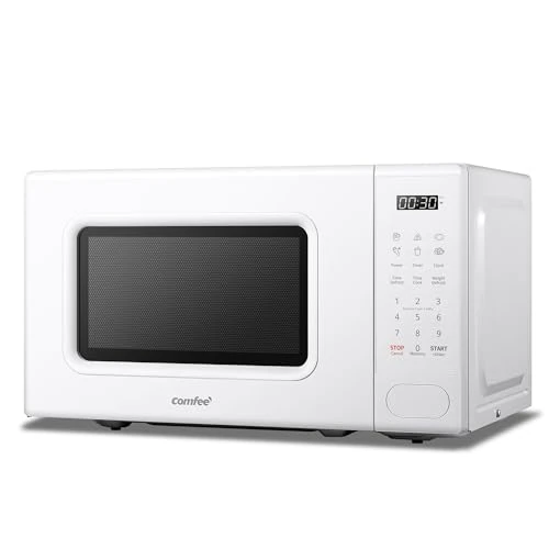 Offerta a tempo: COMFEE' Forno a Microonde Digitale, 700W, 20L, 6 Menù Preimpostati, Express Cook, 11 Livelli di Potenza, Scongelamento, Funzione di Memorizzazione - Bianco - CM-E202CC(WH) - 26% da 72.90 € a 54.00 €