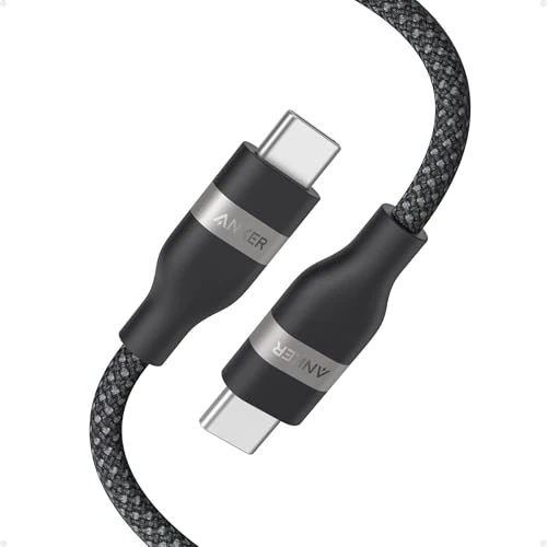 Tijdelijke aanbieding: Anker USB-C auf USB-C Kabel (240W, Schwarz, 90cm) Typ-C Bio-Nylon Ladekabel, Schnellladekabel, Kompatibel mit MacBook Pro 2020, iPad Pro 2020, iPad Air 4, Galaxy S23+/S23 Ultra, Pixel und mehr van 24.99 € naar 16.14 € (35.41% kortin
