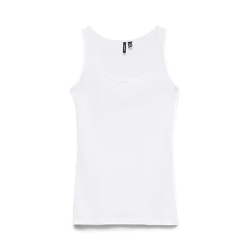 Limited-time offer: VERO MODA Women's Vmlulu SL Tank Top Noos Tank Top, Bright White, XS from 12.44 £ to 12.44 £ (save 0.00%)