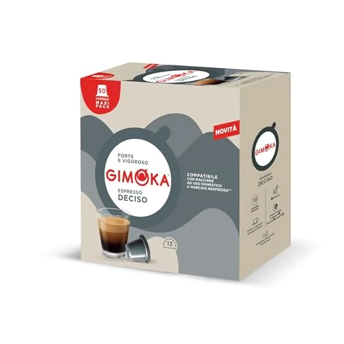 Offre limitée : Gimoka Mélange Espresso Deciso intensité 12/13-50 Capsules en Plastique - Compatibles avec les machines à café à usage domestique Nespresso* - Produit en Italie de 7.86 € à 7.66 € (3% de remise)