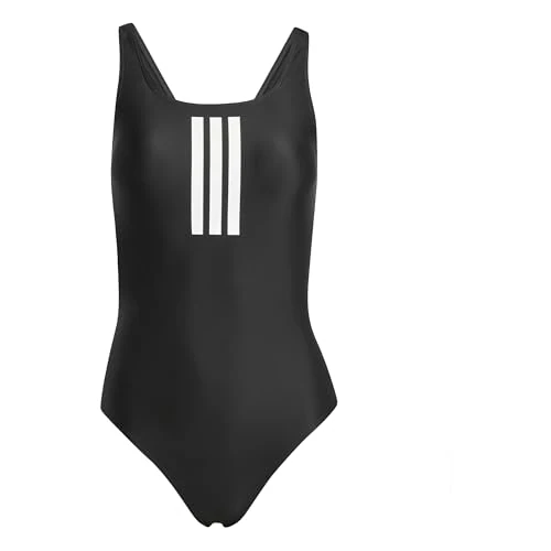 Tijdelijke aanbieding: adidas dames 3 Stripes V-Back Swimsuit Swimwear, Black/White, 42 van 35.00 € naar 35.00 € (0.00% korting)