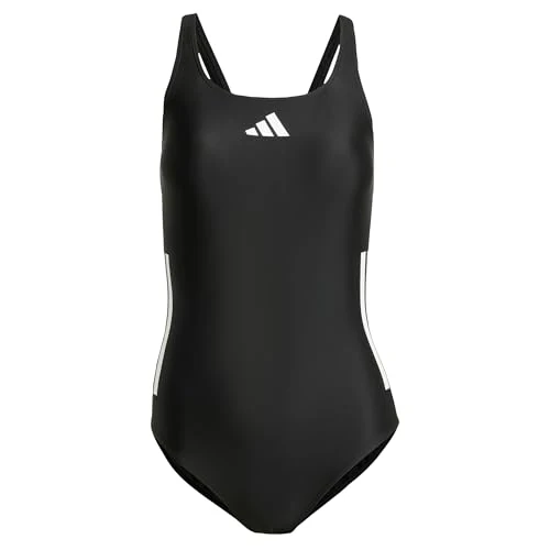 Limited-time offer: adidas Women's 3 Stripes C-Back Swimsuit, Black/White, 36 from 35.00 GBP to 13.20 GBP (save 62%)