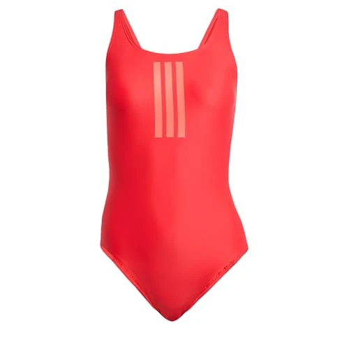 Offre limitee: Adidas Femme 3 Stripes V-Back Swimsuit, Pure Ruby/Lucid Red, 40 de 35.00 EUR a 23.99 EUR (economie 31%)