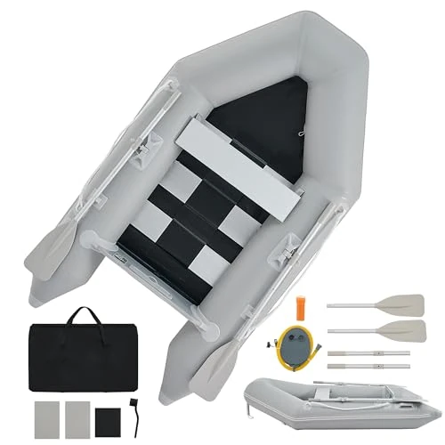 Offerta a tempo: DARTMOOR 2.3 m Gommone Gonfiabile per Adulti 230x130x33cm Tender Gommone per 2 Persone capacità 300 kg Gommone Fondo in Lega Alluminio per Pesca Nautica Gioco Compatibile con Motore Fuoribordo - 0.00% da 329.99 € a 329.99 €