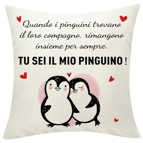 Sunia Sofa Cushion Covers 45 x 45 cm, Cushion Covers for Sofa with Pockets, Women's Gift, Ideas for Couples for Anniversary, Birthday Gift for Girlfriend, Wife Husband, Valentine's Day Gift for Her