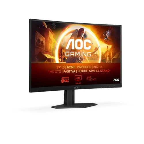 Limitiertes Angebot: AOC Gaming C27G4ZXED - 27 Zoll Full HD Curved Monitor, 280 Hz, 1ms, HDR10, FreeSync Premium (1920x1080, HDMI, DisplayPort) schwarz/grau von 199.00 EUR auf 199.00 EUR (Spare 0%)