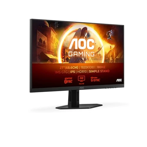 Oferta limitada: AOC Gaming 27G4XED - Monitor Full HD de 27 Pulgadas, 180 Hz, 1 ms, FreeSync Prem., G-Sync Comp., HDR10 1920x1080, 2X HDMI 2.0, 1x DisplayPort 1.4 Negro/Gris, 27 Pulgada FHD, Soporte Fijo de 99.00 EUR a 99.00 EUR (ahorro 34%)