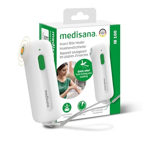 Beperkte aanbieding: medisana IB 100 beetgenezer voor de behandeling van insectenbeten en -steken, tegen jeuk en zwelling, gadget tegen muggenbeten zonder chemische stoffen van 24.95 EUR naar 18.00 EUR (besparing 28%)