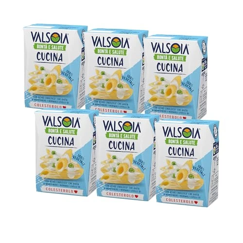 Offerta a tempo: Valsoia, Condisoia Panna, Panna da Cucina ideale per Intolleranti al Lattosio, Vegani e Vegetariani, Versatile in Cucina, 6 x 200 g - 12% da 9.99 € a 8.81 €