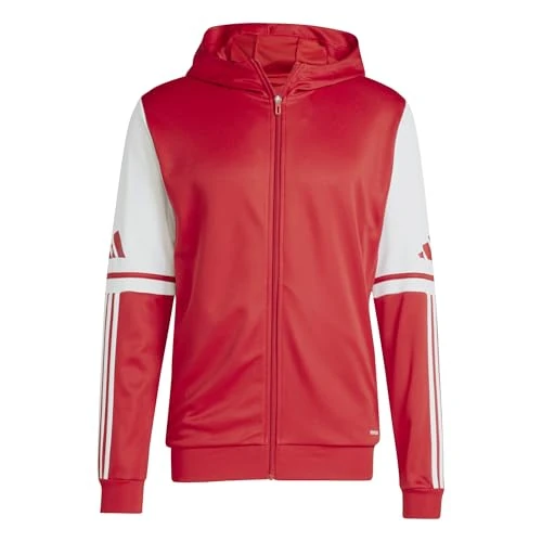 adidas Men's SQUADRA25 HOODY, team power red 2/white, L Tall