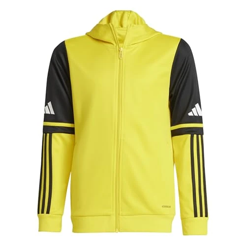 Offerta a tempo: adidas Unisex - Bambini e ragazzi Squadra25 Hoody Kids Sweatshirt, team yellow/black/white, 7-8 Years - 39% da 45.00 € a 27.49 €