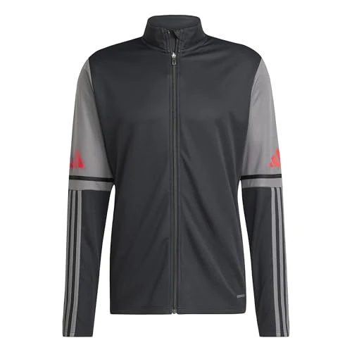 adidas Homme SQUADRA25 TRAINING JACKET, black/team grey four/pure ruby, M