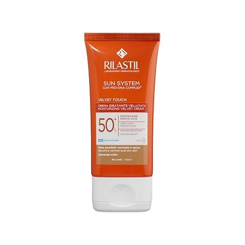 Oferta limitowana: Rilastil Velvet Touch 50+ aksamitny krem nawilżający, krem do twarzy i nawilżający, uniwersalny kolor, opakowanie 50 ml z 51.44 zł na 51.44 zł (oszczędź 0.00%)