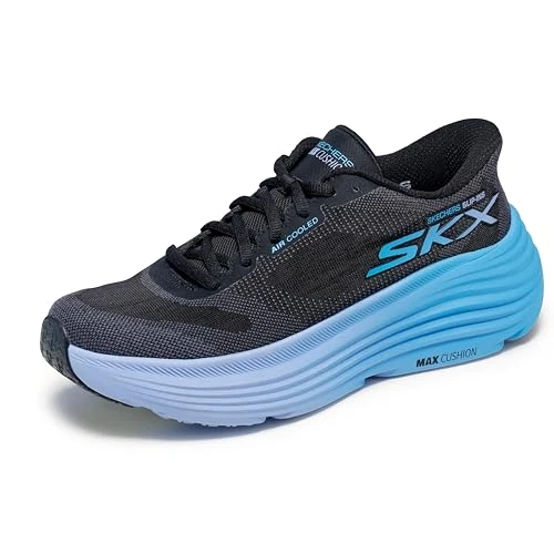 Offre limitée : Skechers Femme Max Cushioning Endeavour Hallandale Hands Free Slip-ins Basket, Black, 38 EU de 81.27 € à 65.02 € (20% de remise)