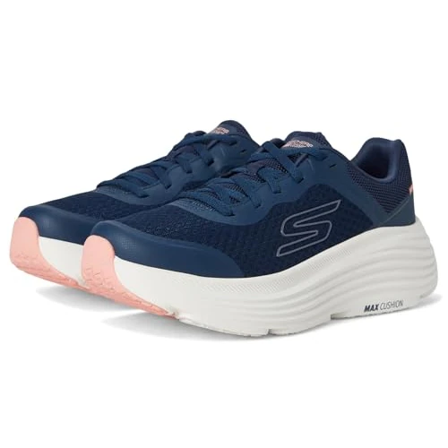 Skechers Women's Max Cushioning Endeavour Canova Sneaker, Navy/Pink, 11