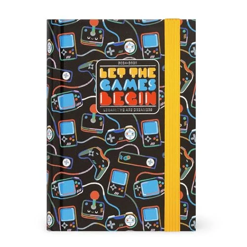 Legami - Foto-Tageskalender 2024-2025, 16 Monate, klein, Tagebuch von September 2024 bis Dezember 2025, Verschluss mit Gummiband, FSC-zertifiziertes Papier, Monatsplaner, 9,5 x 13,5 cm, Game Lover