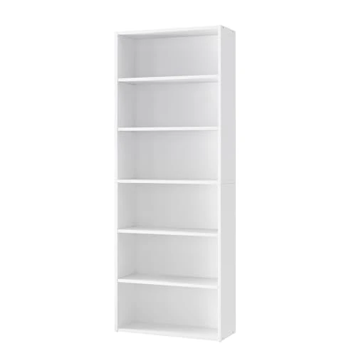 Offre limitee: VASAGLE Bibliothèque, Étagère sur 6 Niveaux, Meuble de Rangement Ouvert, Étagère, 24 x 60 x 160,7 cm, pour Salon, Bureau, Salle à Manger, Blanc Nuage LBC166T14 de 79.99 EUR a 67.99 EUR (economie 15%)