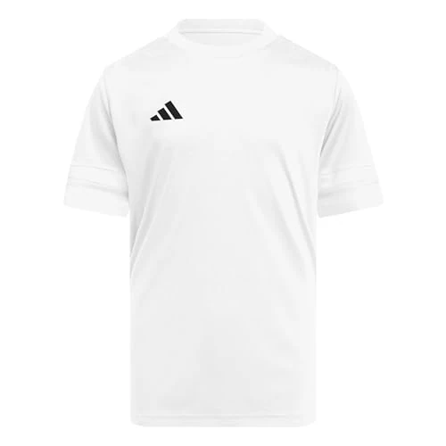 Oferta limitada: adidas Unisex - Bambini e Ragazzi SQUADRA25 Jersey Short Sleeve Kids, White/White/Black, 13-14 Years de 20.00 EUR a 13.00 EUR (ahorro 35%)