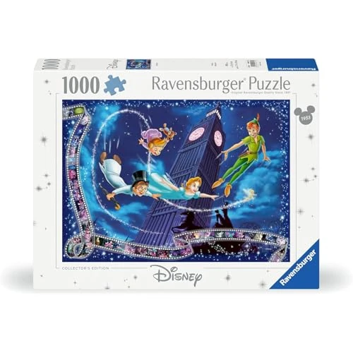 Ravensburger - Puzzle 1000 Piezas Disney Peter Pan | Puzles 1000 Adultos y Niños | Puzzle Disney de Niños a Partir de 14 Años o Más | Puzzles para Adultos | 70x50cm | Edición Coleccionista