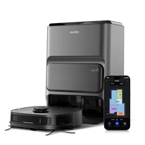 Limitiertes Angebot: EUREKA J12 Ultra Roboterstaubsauger mit Wischfunktion (Selbstentleerung, Wasch- und Trocknung), 5000Pa Saugkraft, Rotierende Wischfunktion, Dual-LiDAR Navigation, 3D KI-Hindernisvermeidung von 369.00 EUR auf 229.99 EUR (Spare 38%)