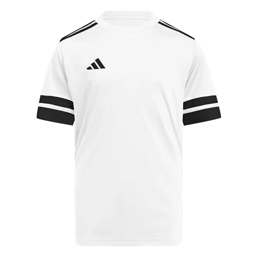 Limited-time offer: adidas Unisex Kids Squadra25 Jersey Short Sleeve Kids Shirt, White/Black, 7-8 Years from 13.00 £ to 10.99 £ (save 15%)