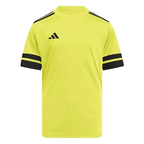 Adidas Unisex Kinder SQUADRA25 Jersey Short Sleeve Kids, Team Yellow/Black, 5-6 Years