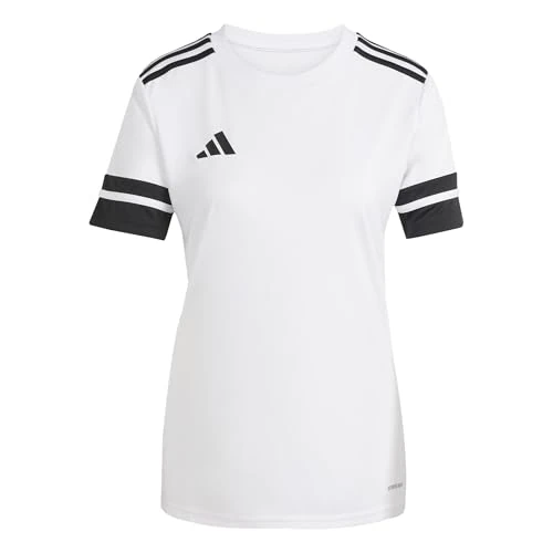 Offerta a tempo: adidas Donna Squadra25 Jersey Short Sleeve Shirt, White/Black, L - 25% da 23.00 € a 17.21 €