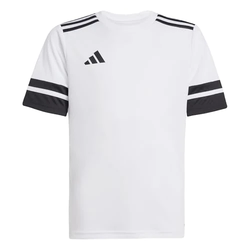 adidas Unisex - Bambini e Ragazzi SQUADRA25 Jersey Short Sleeve Kids, White/Black, 15-16 Years