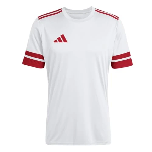 Offre limitée : adidas Homme Squadra25 Jersey Short Sleeve Shirt, White/Team Power Red 2, 3XL de 14.99 € à 14.99 € (0.00% de remise)