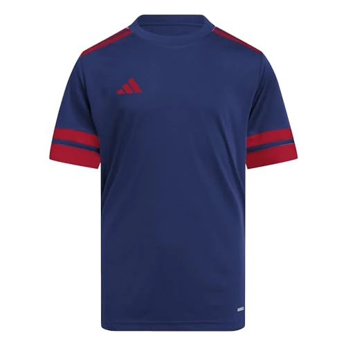 adidas Unisex niños SQUADRA25 JERSEY SHORT SLEEVE KIDS, team navy blue 2/team power red 2, 9-10 Years