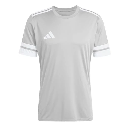 adidas Uomo SQUADRA25 Jersey Short Sleeve, Team Light Grey/White, M
