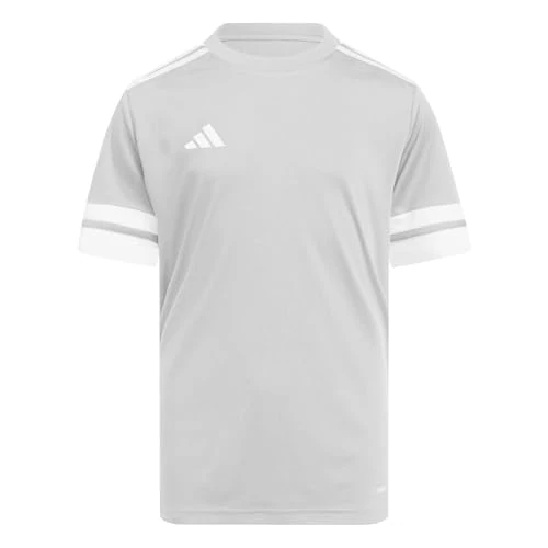 Offerta a tempo: adidas SQUADRA25 JERSEY SHORT SLEEVE KIDS, T-shirt Unisex - Bambini, team light grey/white, - 35% da 20.00 € a 12.99 €
