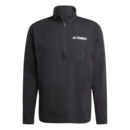 Offre limitée : adidas Homme Terrex Multi Climacool Half Zip Long Sleeve Shirt, Black, XS de 60.00 € à 27.90 € (54% de remise)